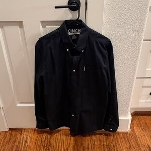 Cinch Modern Fit Black Cotton Shirt